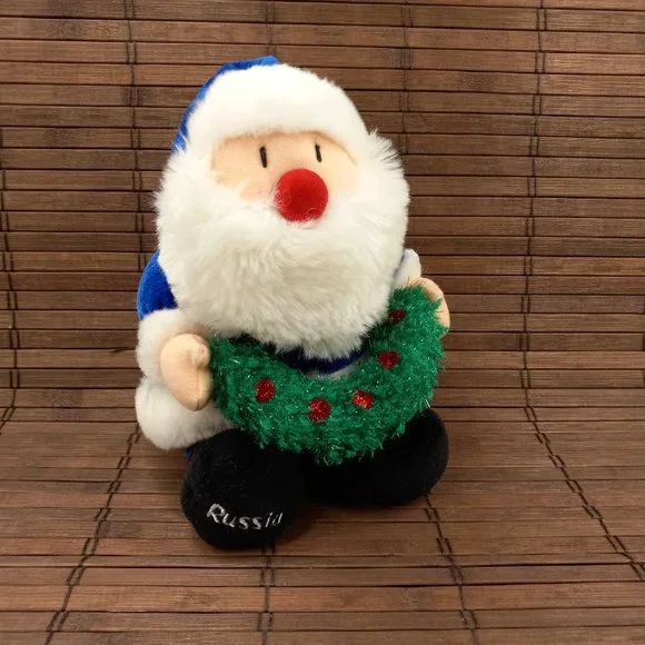 Windsor Collection Russia Santa 8" Garland Christmas Plush Vintage Sears Exclusi - Picture 1 of 9